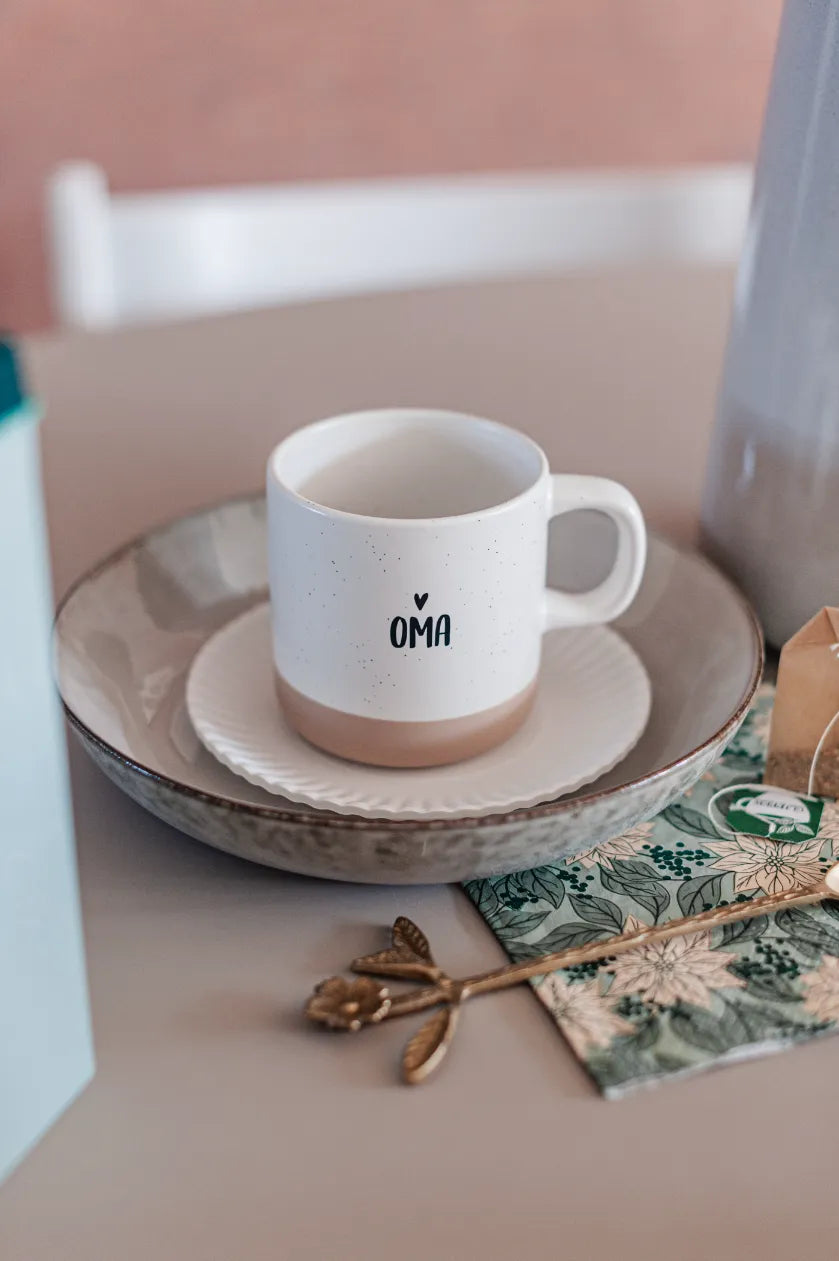 Mok keramiek 360ml wit – Oma